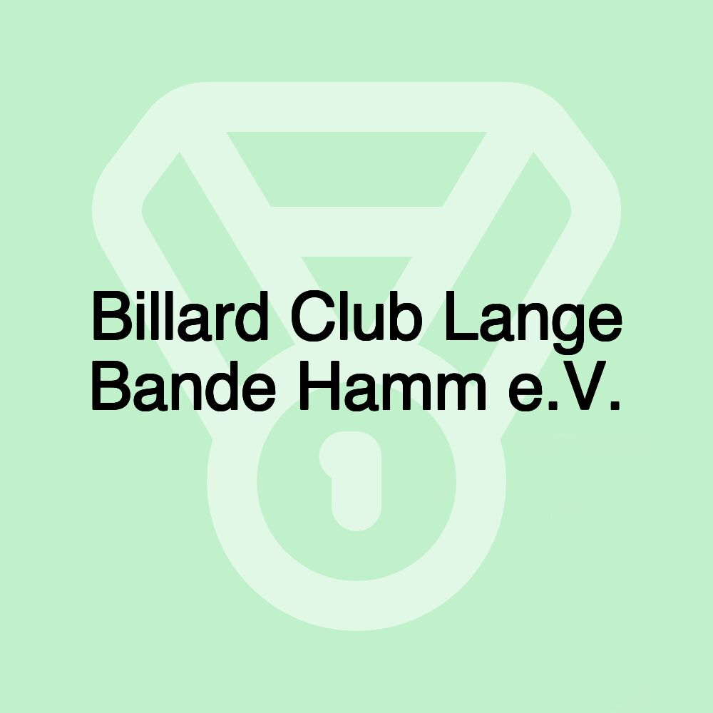 Billard Club Lange Bande Hamm e.V.