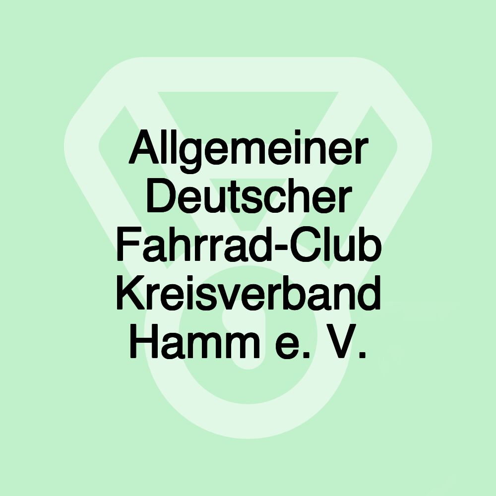 Allgemeiner Deutscher Fahrrad-Club Kreisverband Hamm e. V.