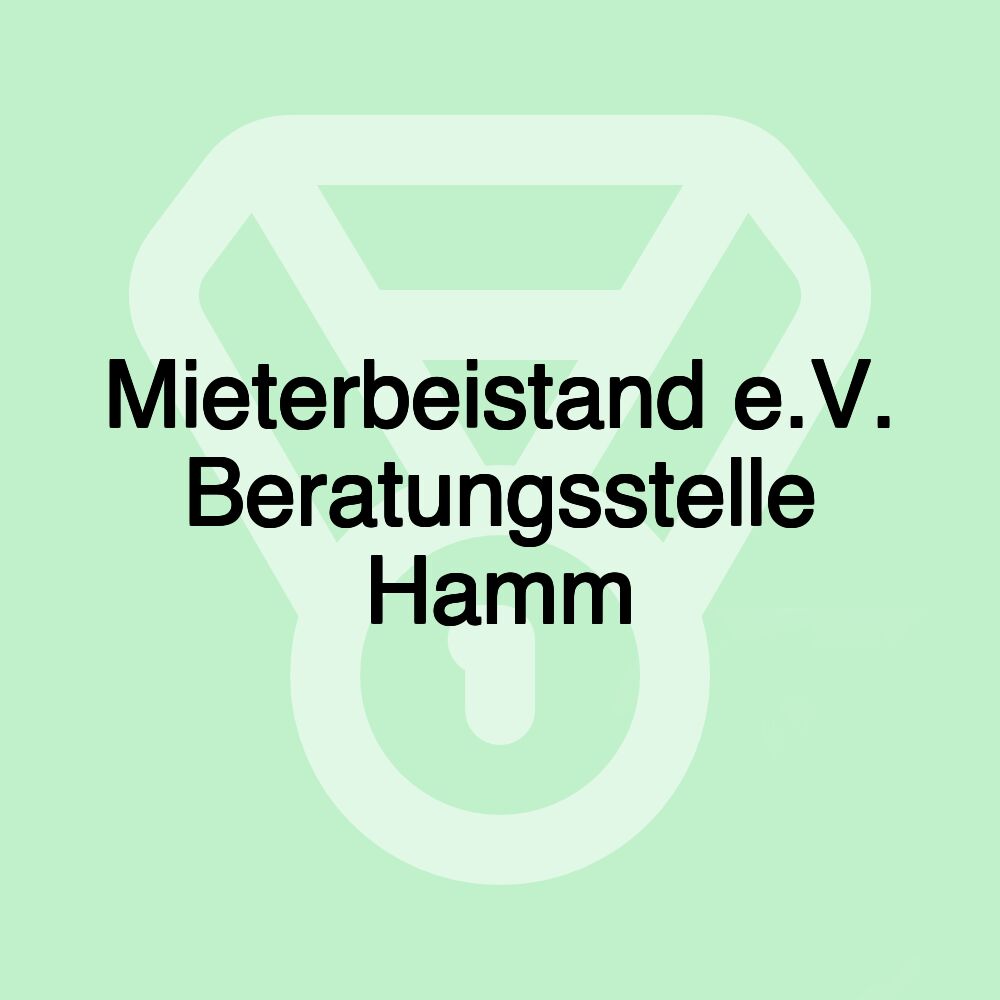 Mieterbeistand e.V. Beratungsstelle Hamm