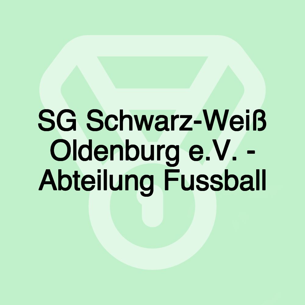 SG Schwarz-Weiß Oldenburg e.V. - Abteilung Fussball