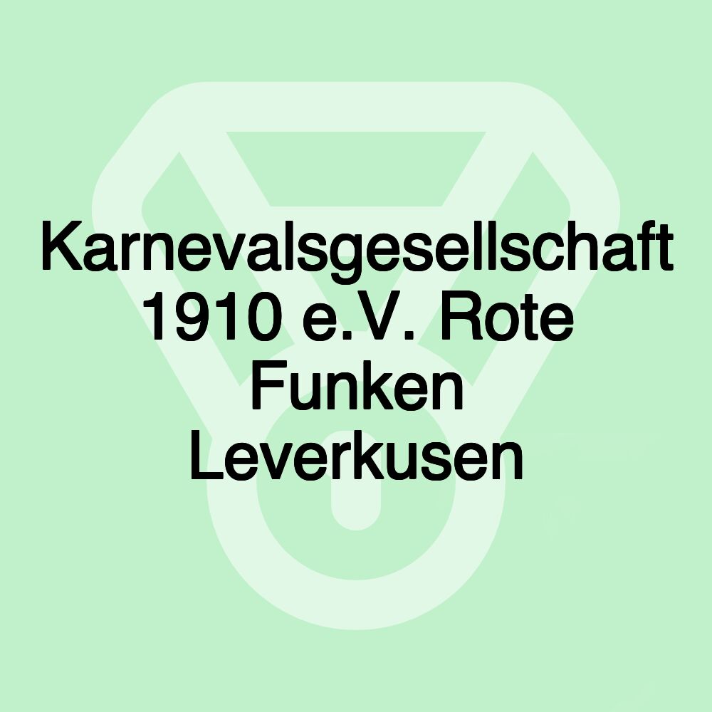 Karnevalsgesellschaft 1910 e.V. Rote Funken Leverkusen