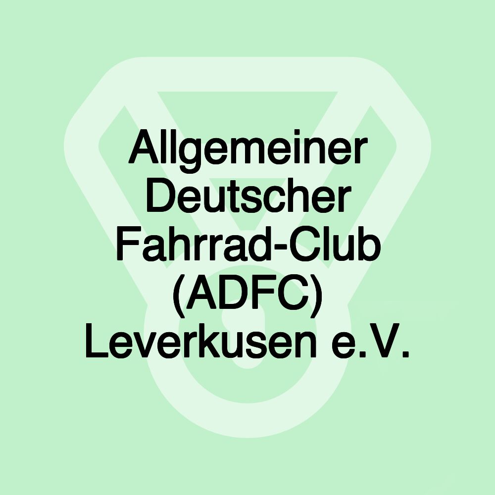 Allgemeiner Deutscher Fahrrad-Club (ADFC) Leverkusen e.V.