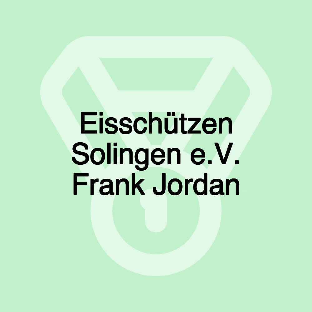 Eisschützen Solingen e.V. Frank Jordan