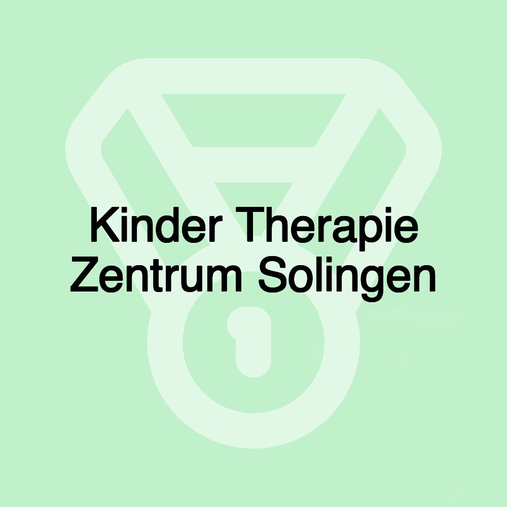 Kinder Therapie Zentrum Solingen