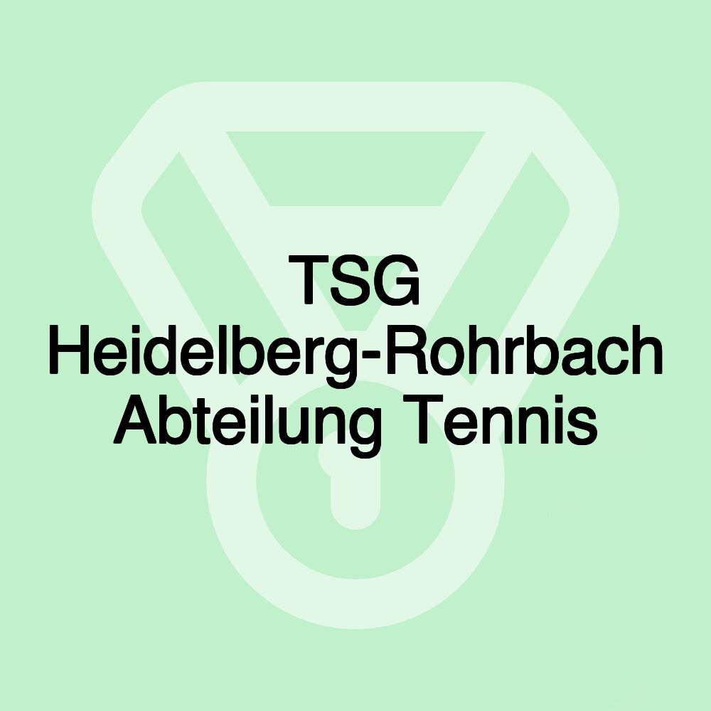 TSG Heidelberg-Rohrbach Abteilung Tennis