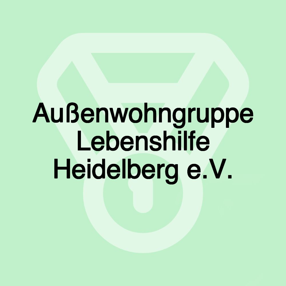 Außenwohngruppe Lebenshilfe Heidelberg e.V.