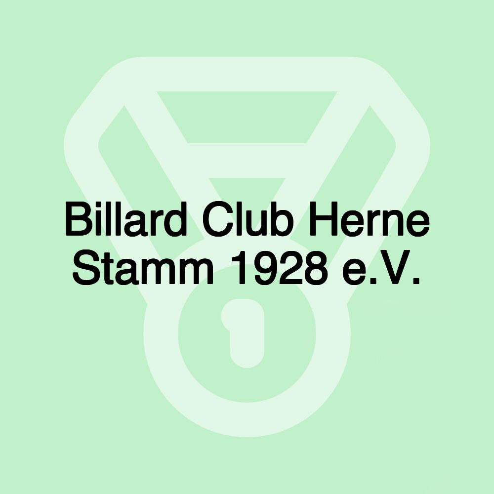 Billard Club Herne Stamm 1928 e.V.