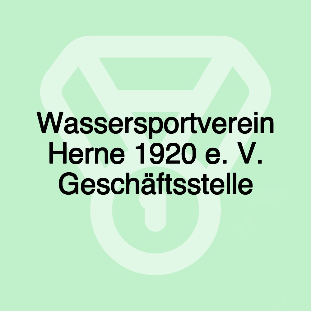 Wassersportverein Herne 1920 e. V. Geschäftsstelle