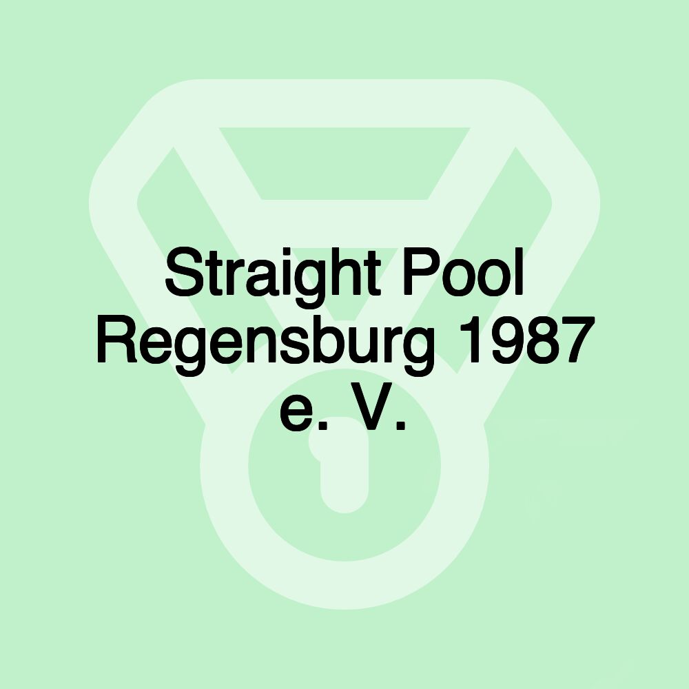 Straight Pool Regensburg 1987 e. V.