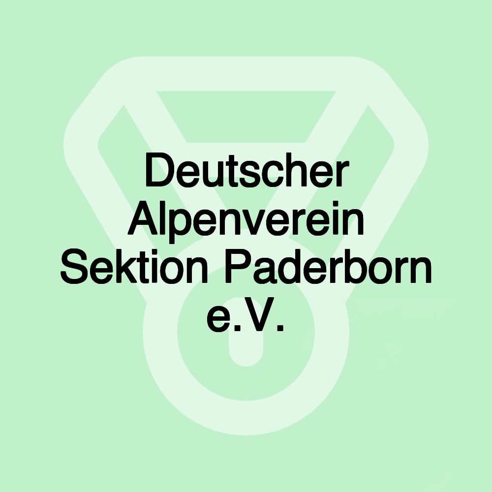 Deutscher Alpenverein Sektion Paderborn e.V.