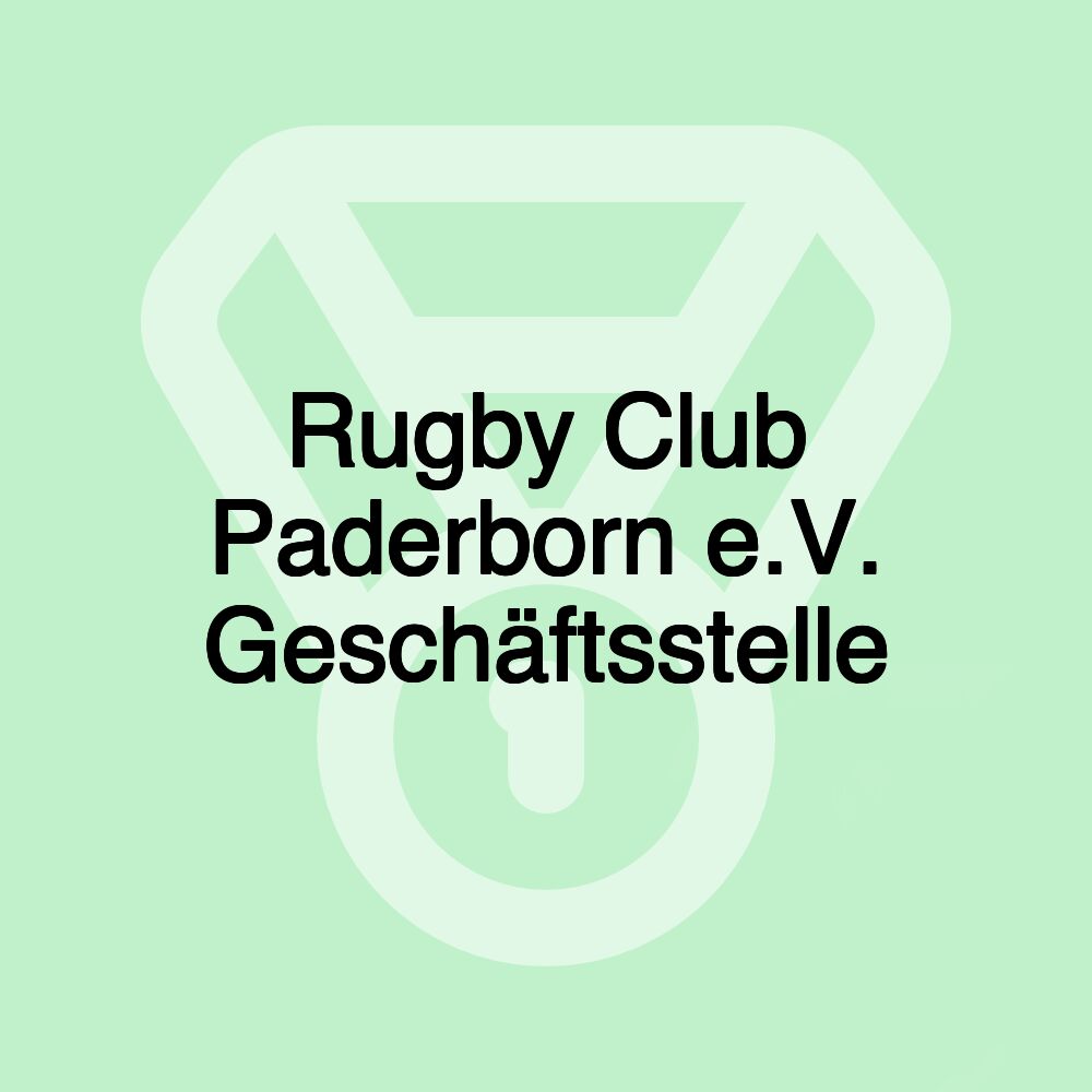 Rugby Club Paderborn e.V. Geschäftsstelle