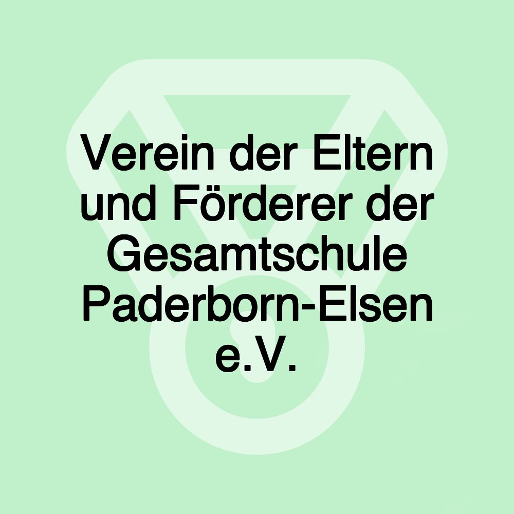 Verein der Eltern und Förderer der Gesamtschule Paderborn-Elsen e.V.