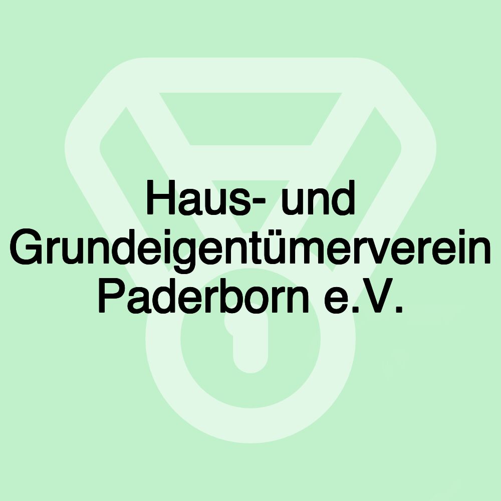 Haus- und Grundeigentümerverein Paderborn e.V.