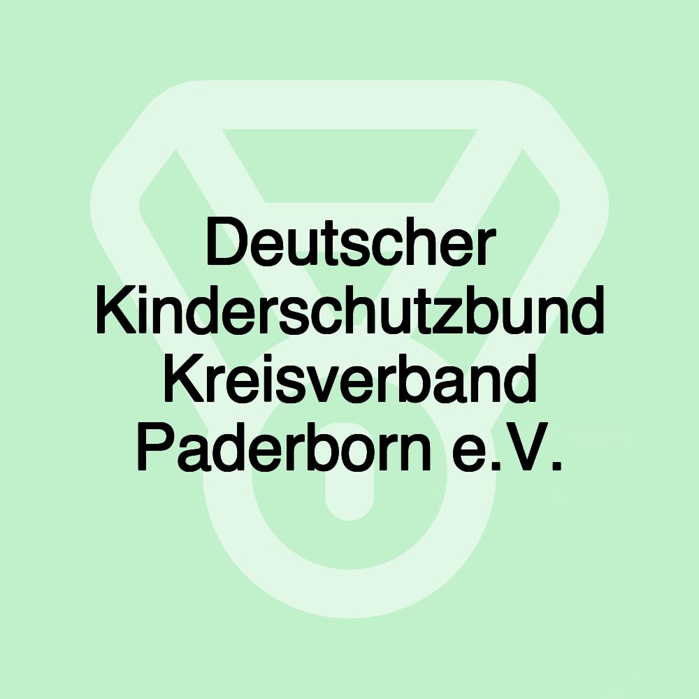 Deutscher Kinderschutzbund Kreisverband Paderborn e.V.