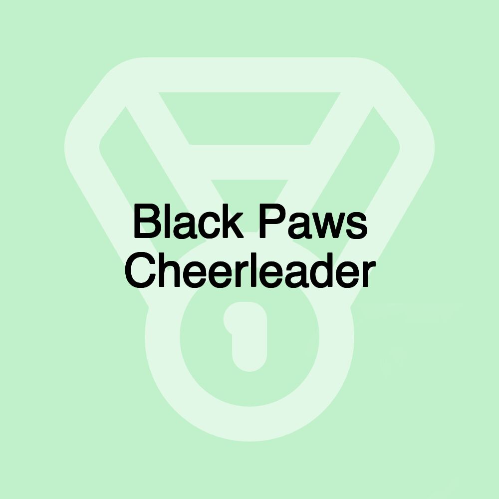 Black Paws Cheerleader