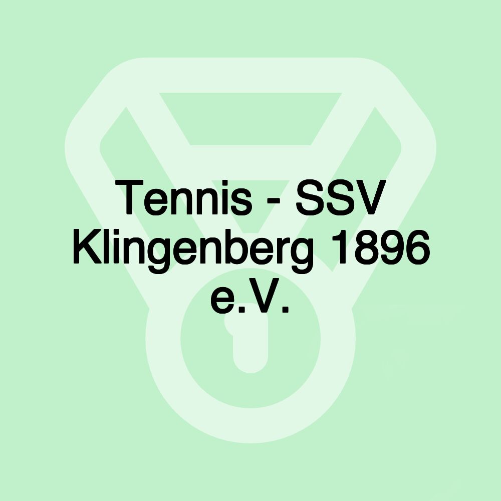 Tennis - SSV Klingenberg 1896 e.V.