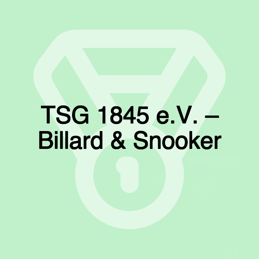 TSG 1845 e.V. – Billard & Snooker