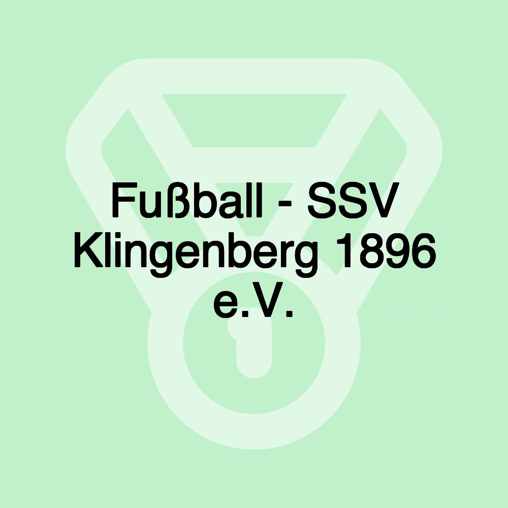 Fußball - SSV Klingenberg 1896 e.V.