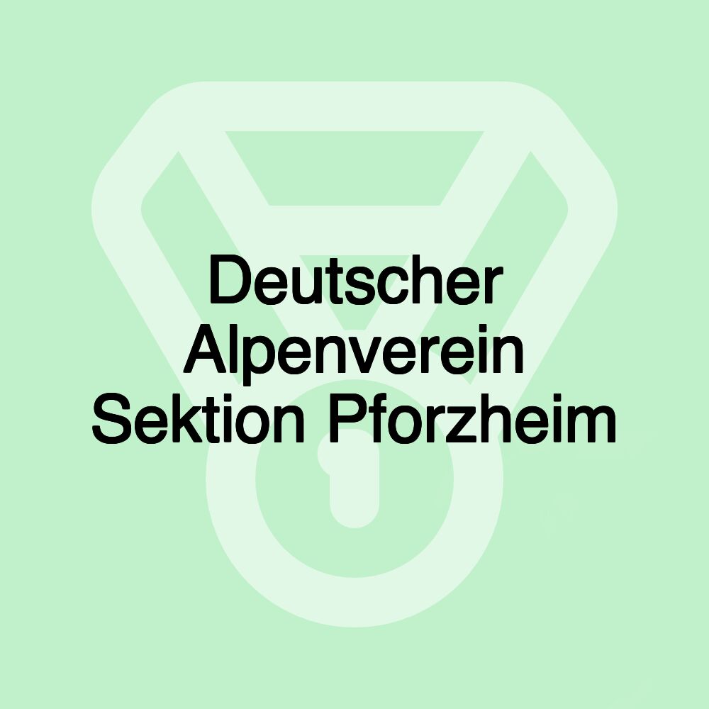 Deutscher Alpenverein Sektion Pforzheim