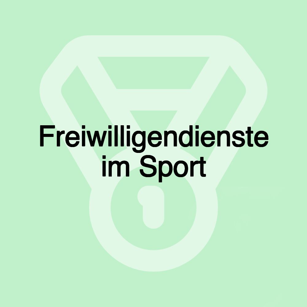 Freiwilligendienste im Sport