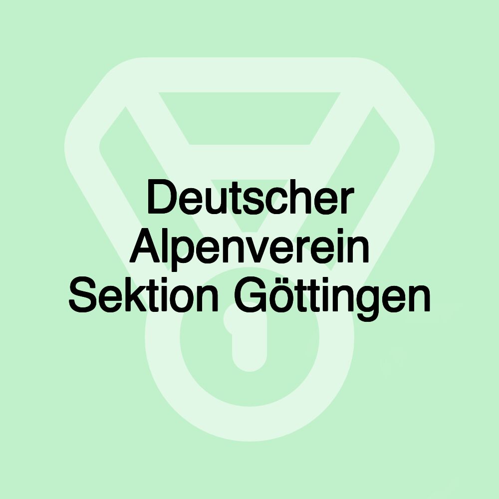 Deutscher Alpenverein Sektion Göttingen