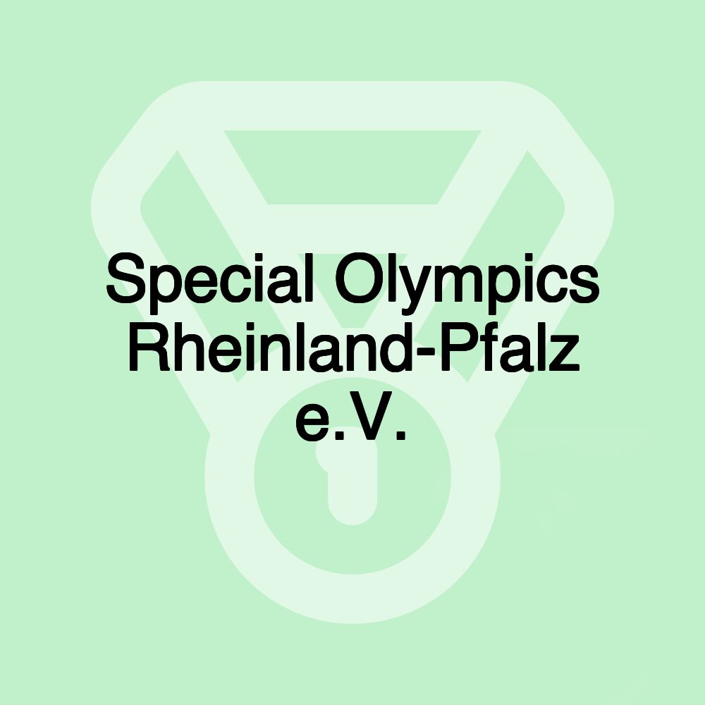 Special Olympics Rheinland-Pfalz e.V.