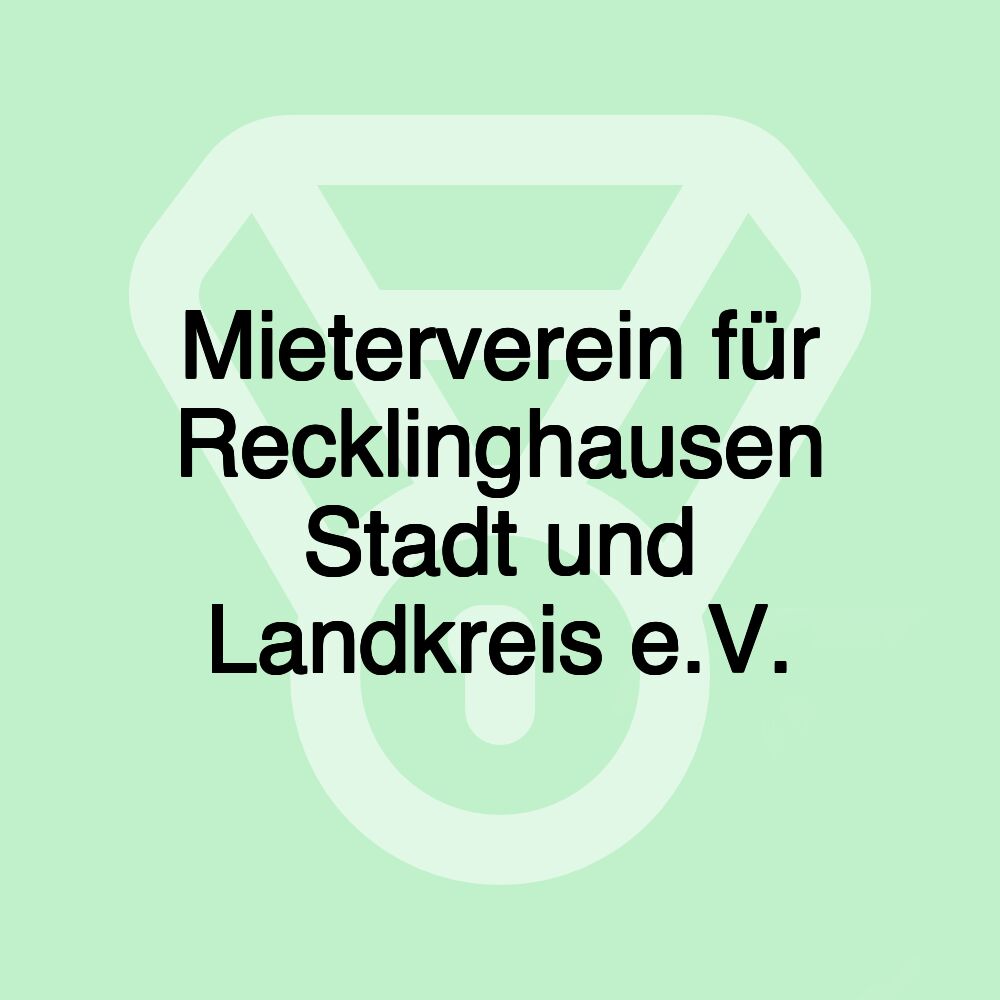 Mieterverein für Recklinghausen Stadt und Landkreis e.V.