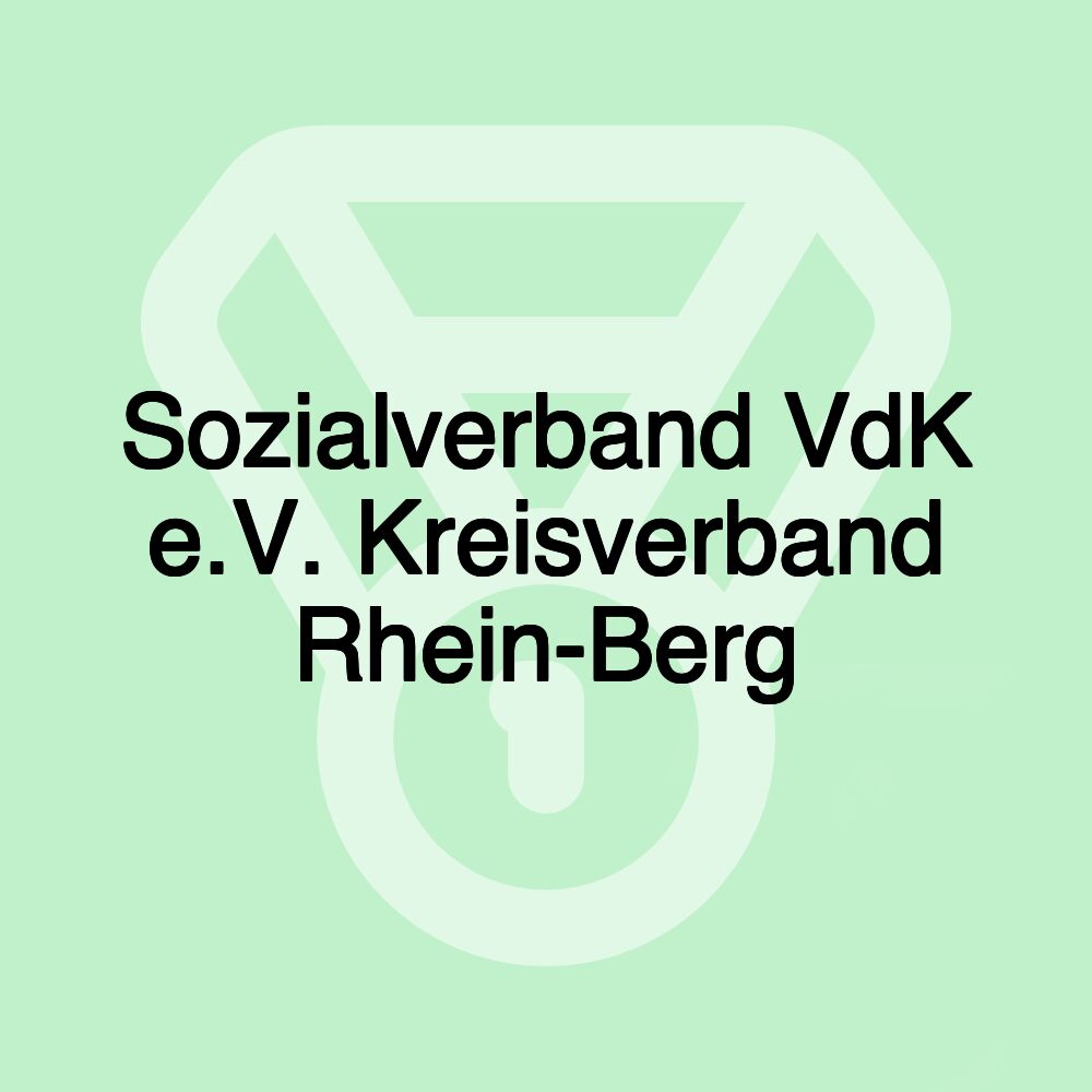 Sozialverband VdK e.V. Kreisverband Rhein-Berg