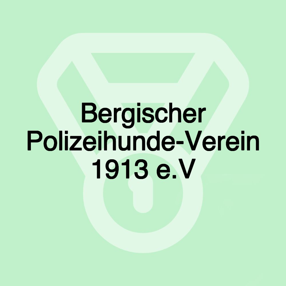 Bergischer Polizeihunde-Verein 1913 e.V