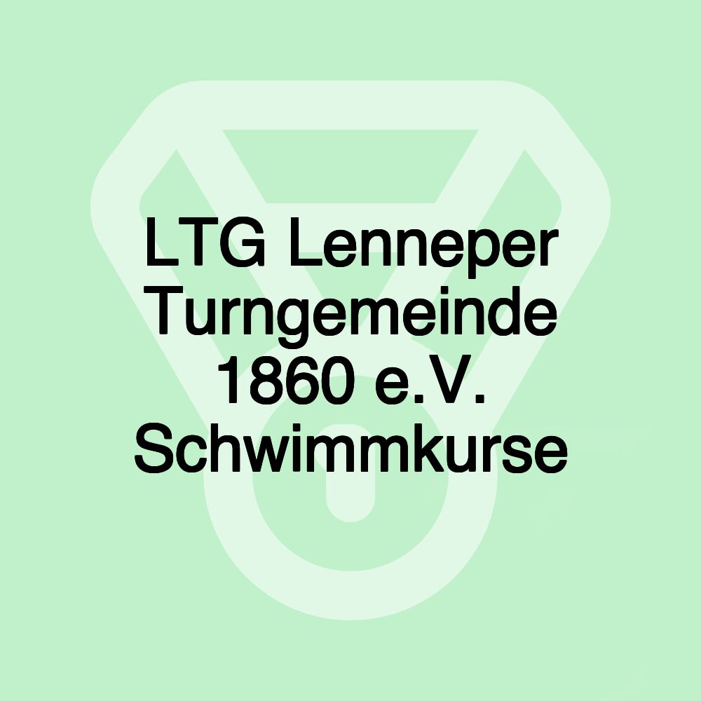 LTG Lenneper Turngemeinde 1860 e.V. Schwimmkurse