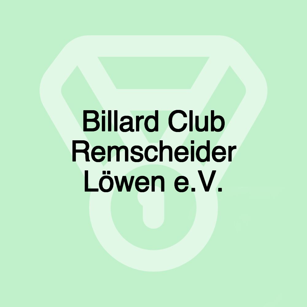 Billard Club Remscheider Löwen e.V.