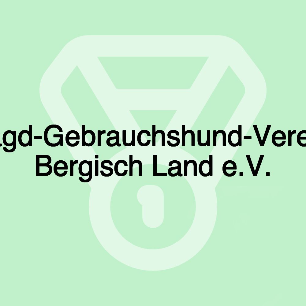 Jagd-Gebrauchshund-Verein Bergisch Land e.V.