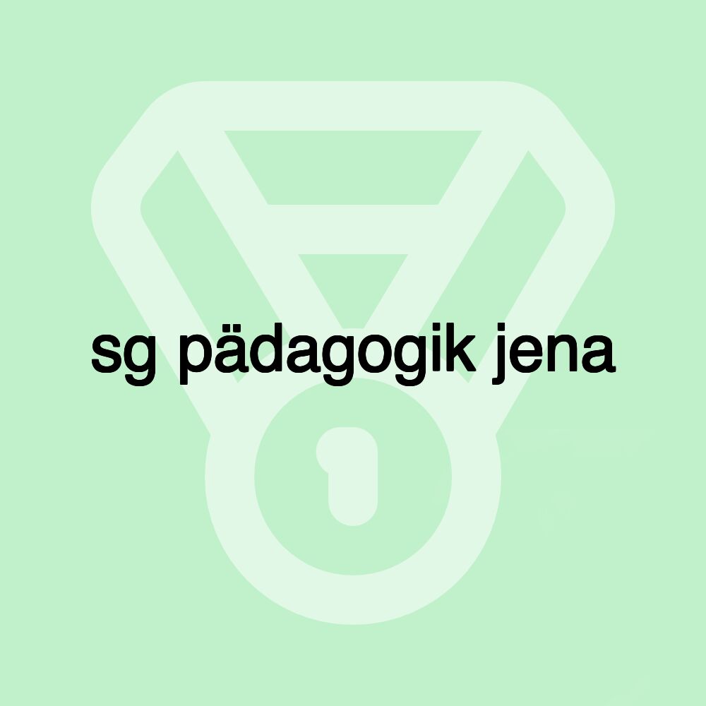 sg pädagogik jena