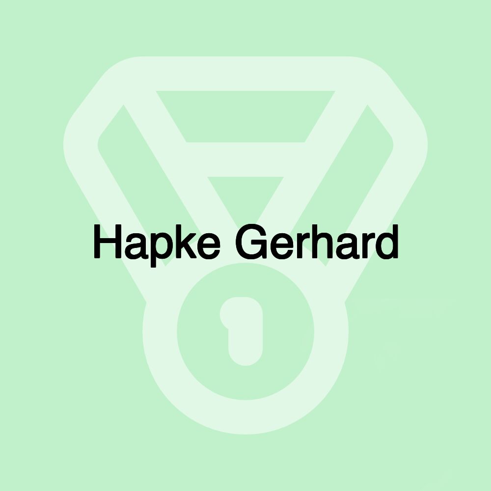 Hapke Gerhard