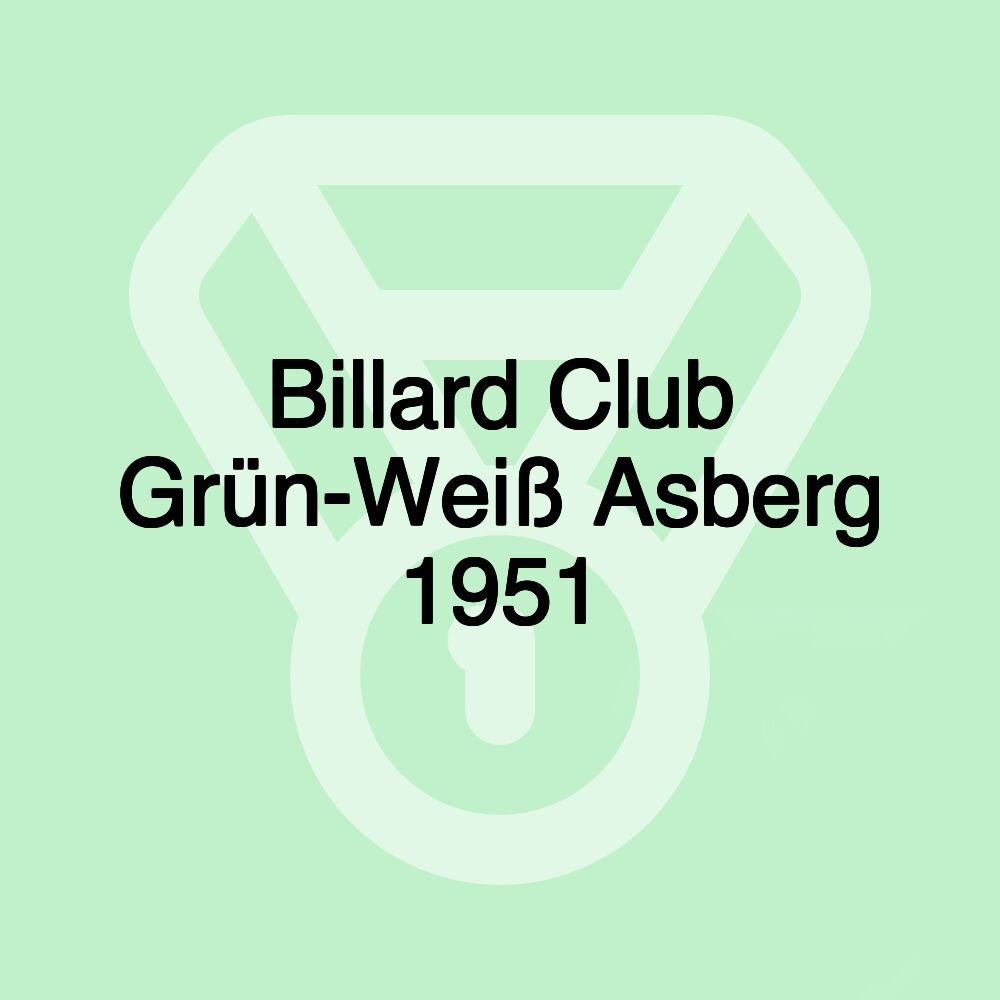 Billard Club Grün-Weiß Asberg 1951