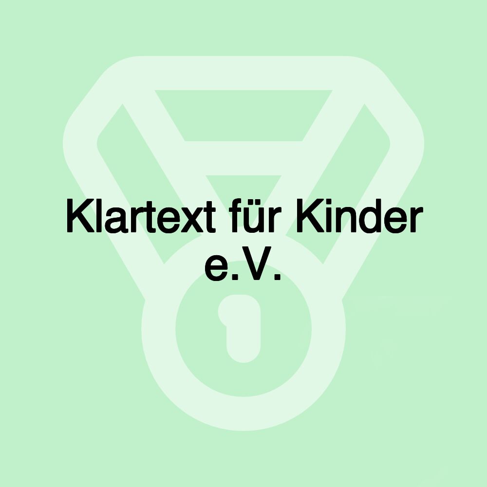 Klartext für Kinder e.V.