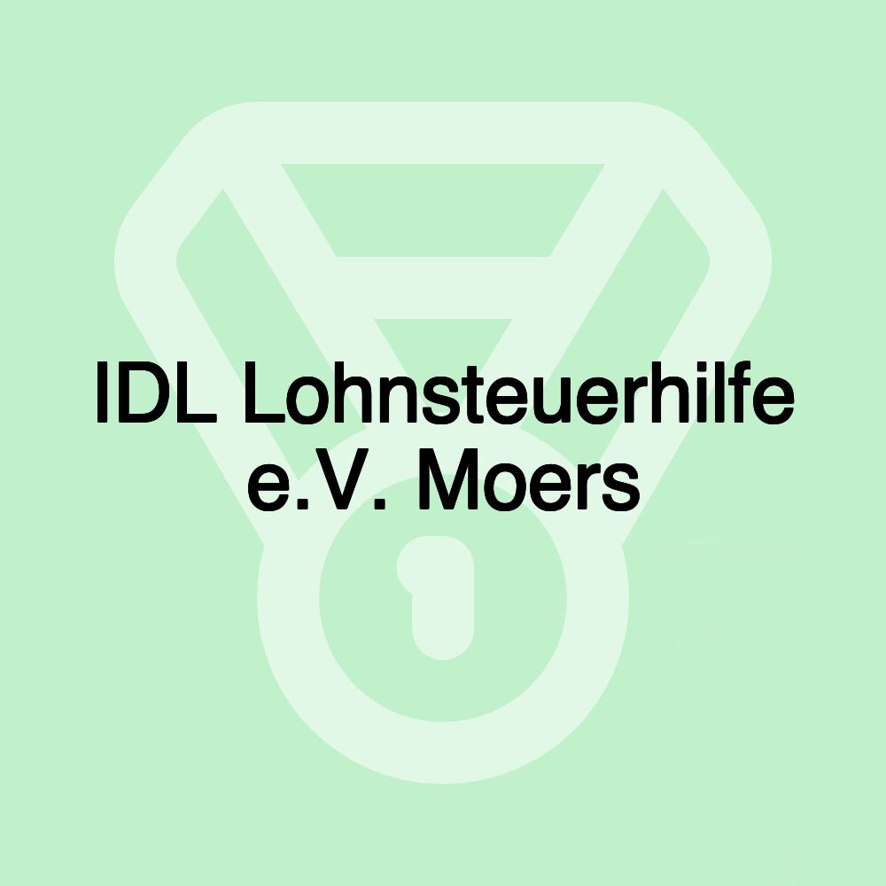 IDL Lohnsteuerhilfe e.V. Moers