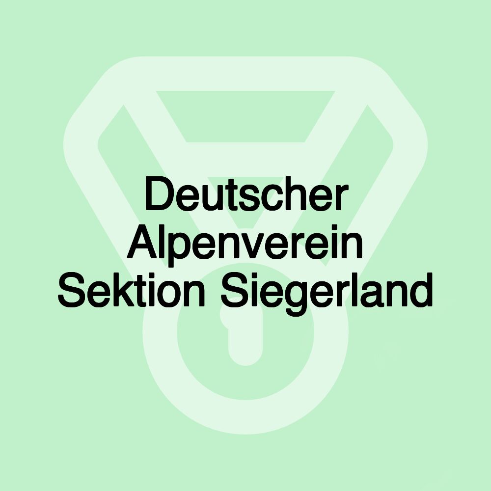 Deutscher Alpenverein Sektion Siegerland