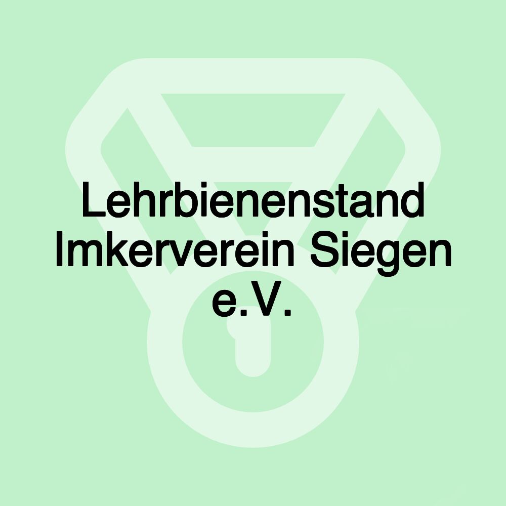 Lehrbienenstand Imkerverein Siegen e.V.