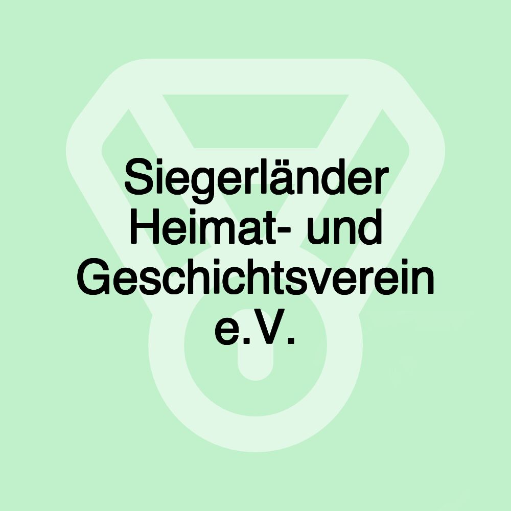 Siegerländer Heimat- und Geschichtsverein e.V.