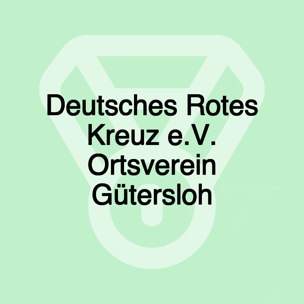 Deutsches Rotes Kreuz e.V. Ortsverein Gütersloh