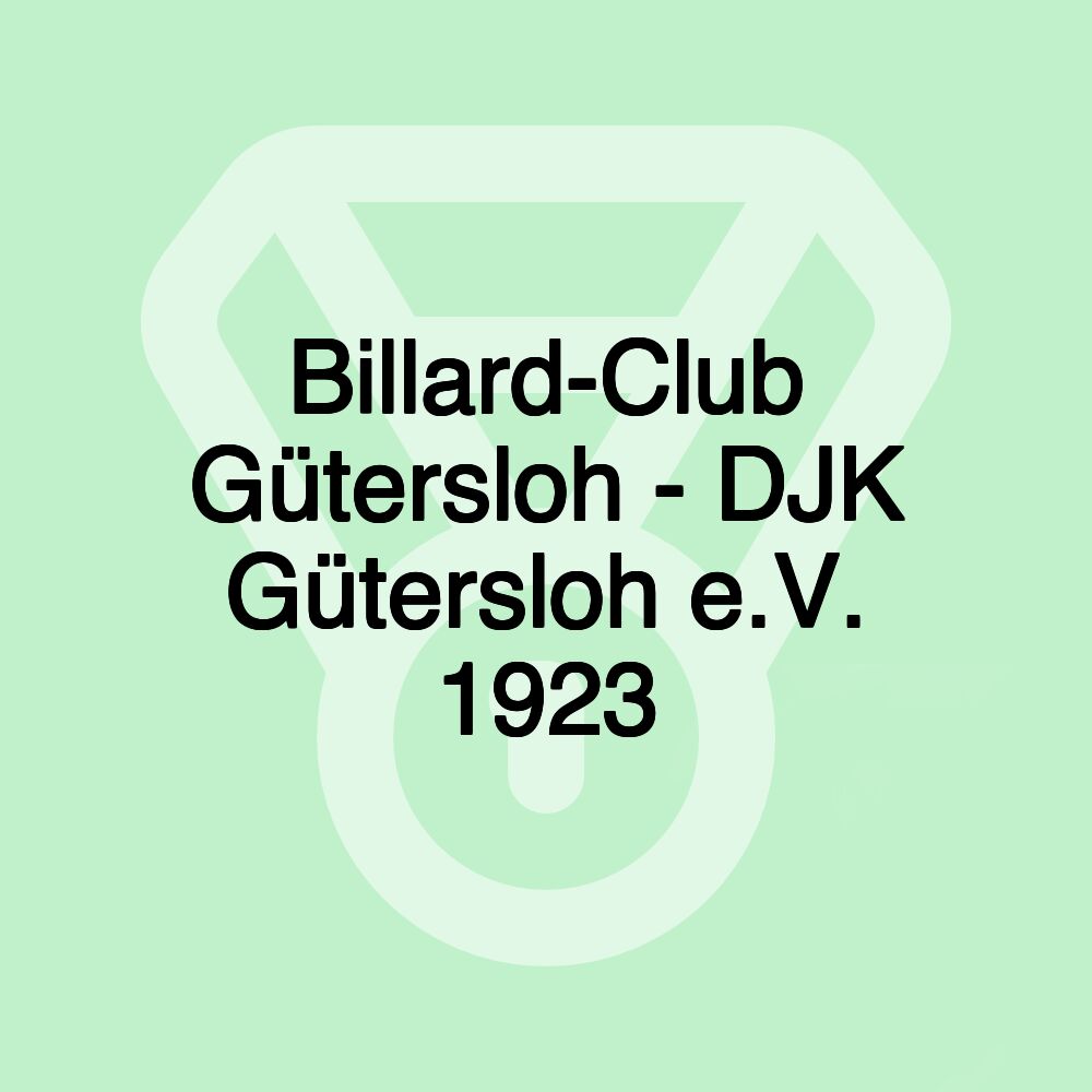 Billard-Club Gütersloh - DJK Gütersloh e.V. 1923