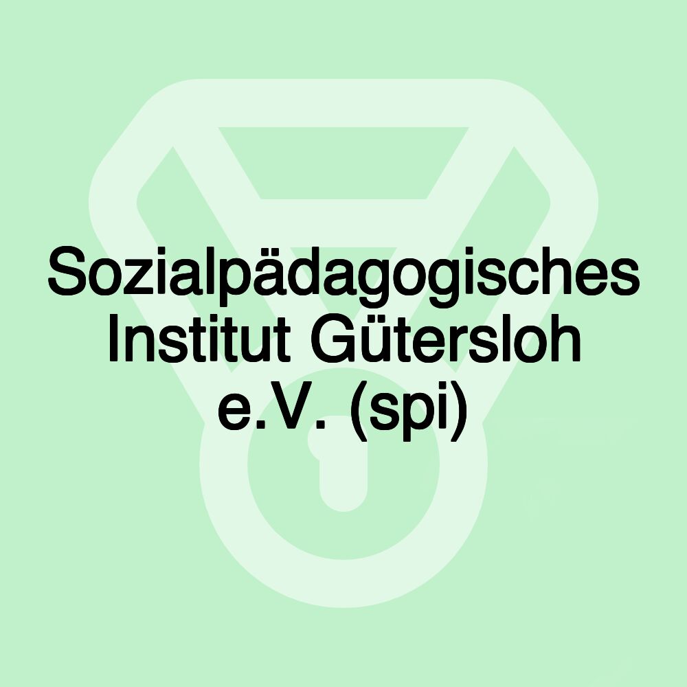 Sozialpädagogisches Institut Gütersloh e.V. (spi)