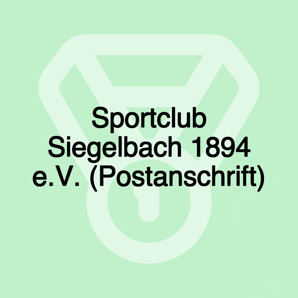 Sportclub Siegelbach 1894 e.V. (Postanschrift)