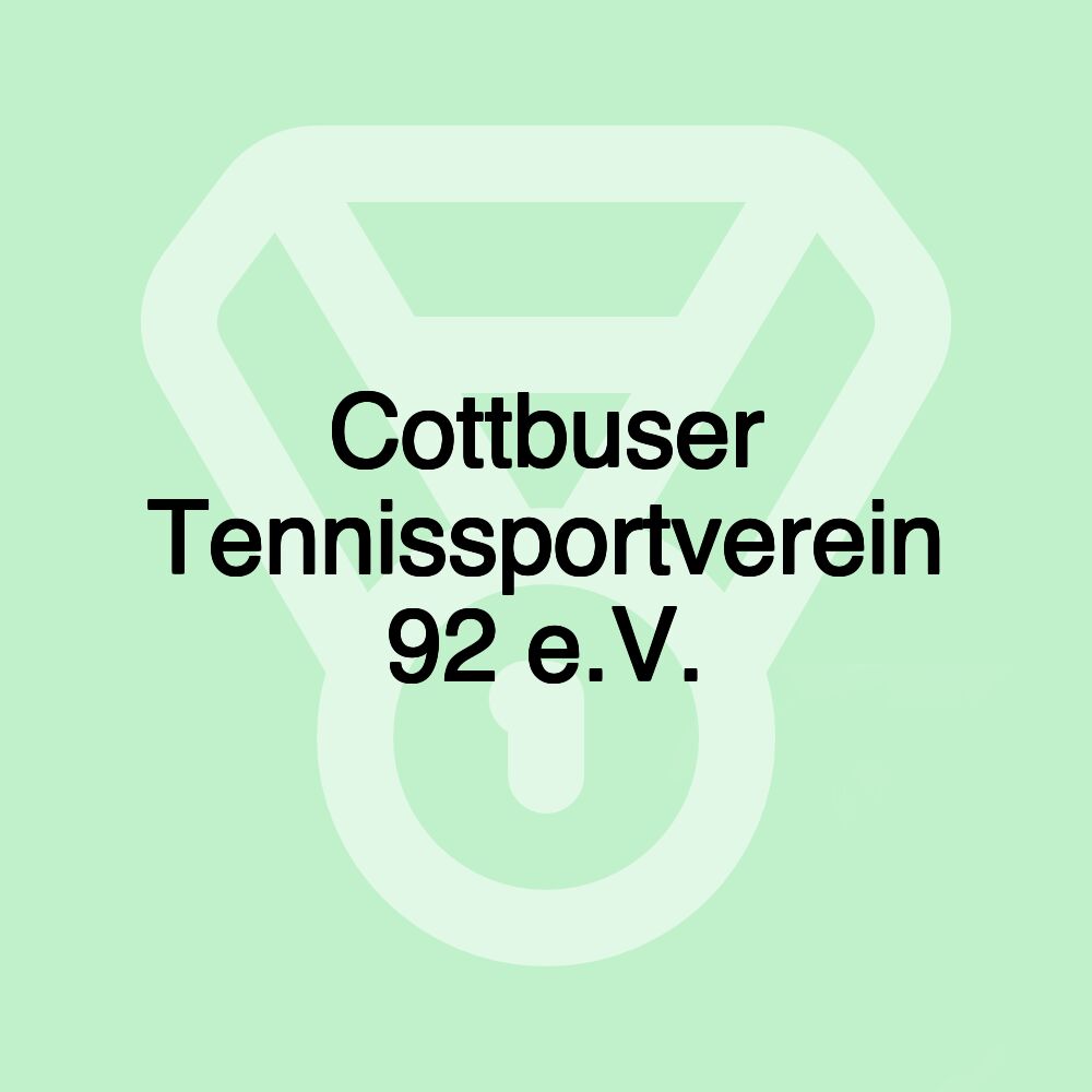 Cottbuser Tennissportverein 92 e.V.