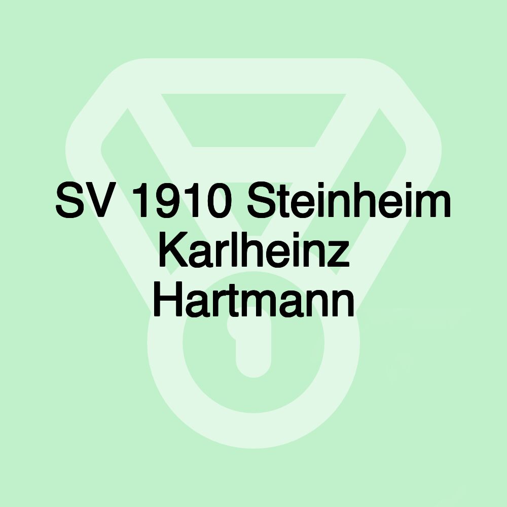 SV 1910 Steinheim Karlheinz Hartmann