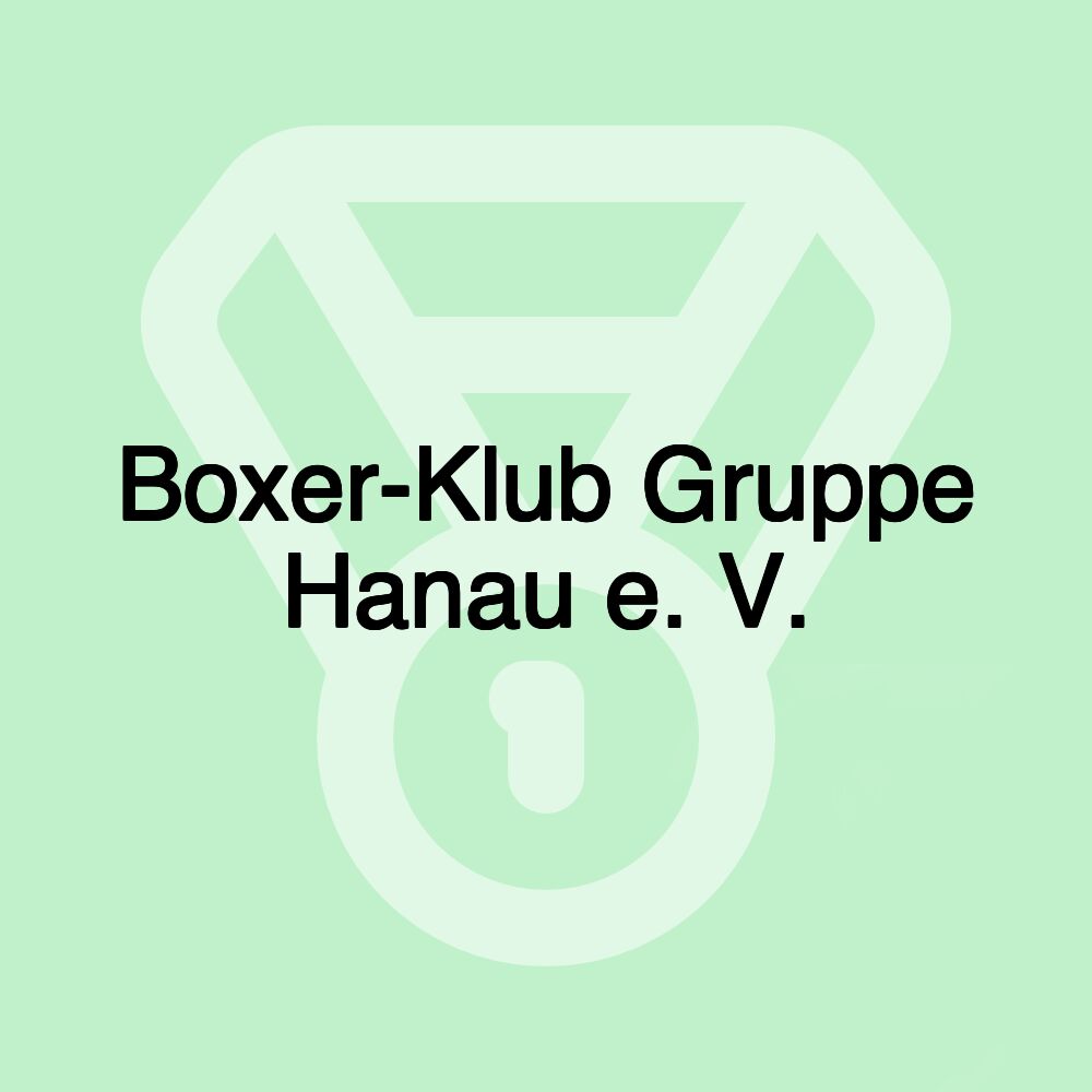 Boxer-Klub Gruppe Hanau e. V.