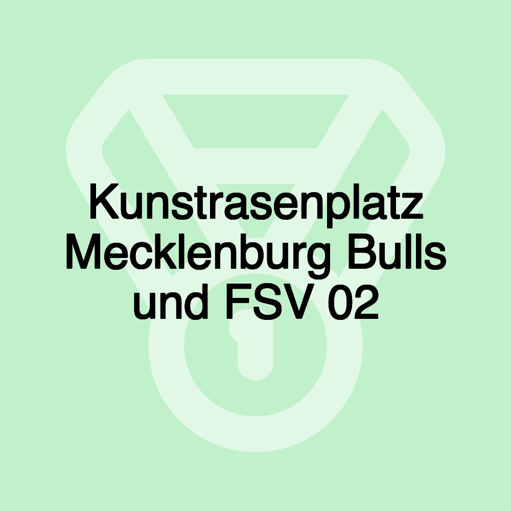 Kunstrasenplatz Mecklenburg Bulls und FSV 02