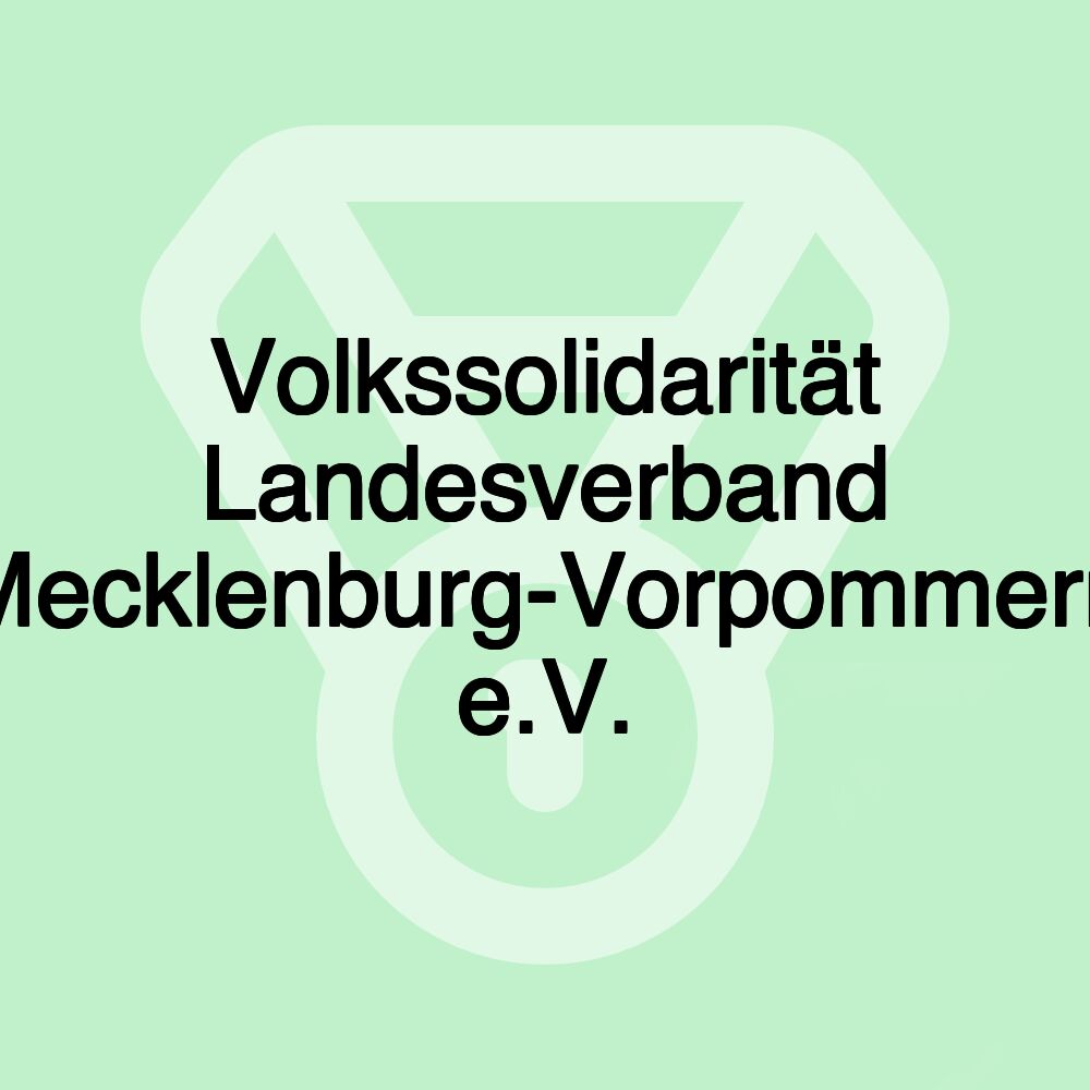 Volkssolidarität Landesverband Mecklenburg-Vorpommern e.V.