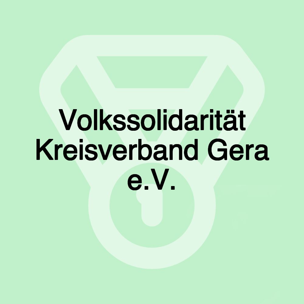 Volkssolidarität Kreisverband Gera e.V.